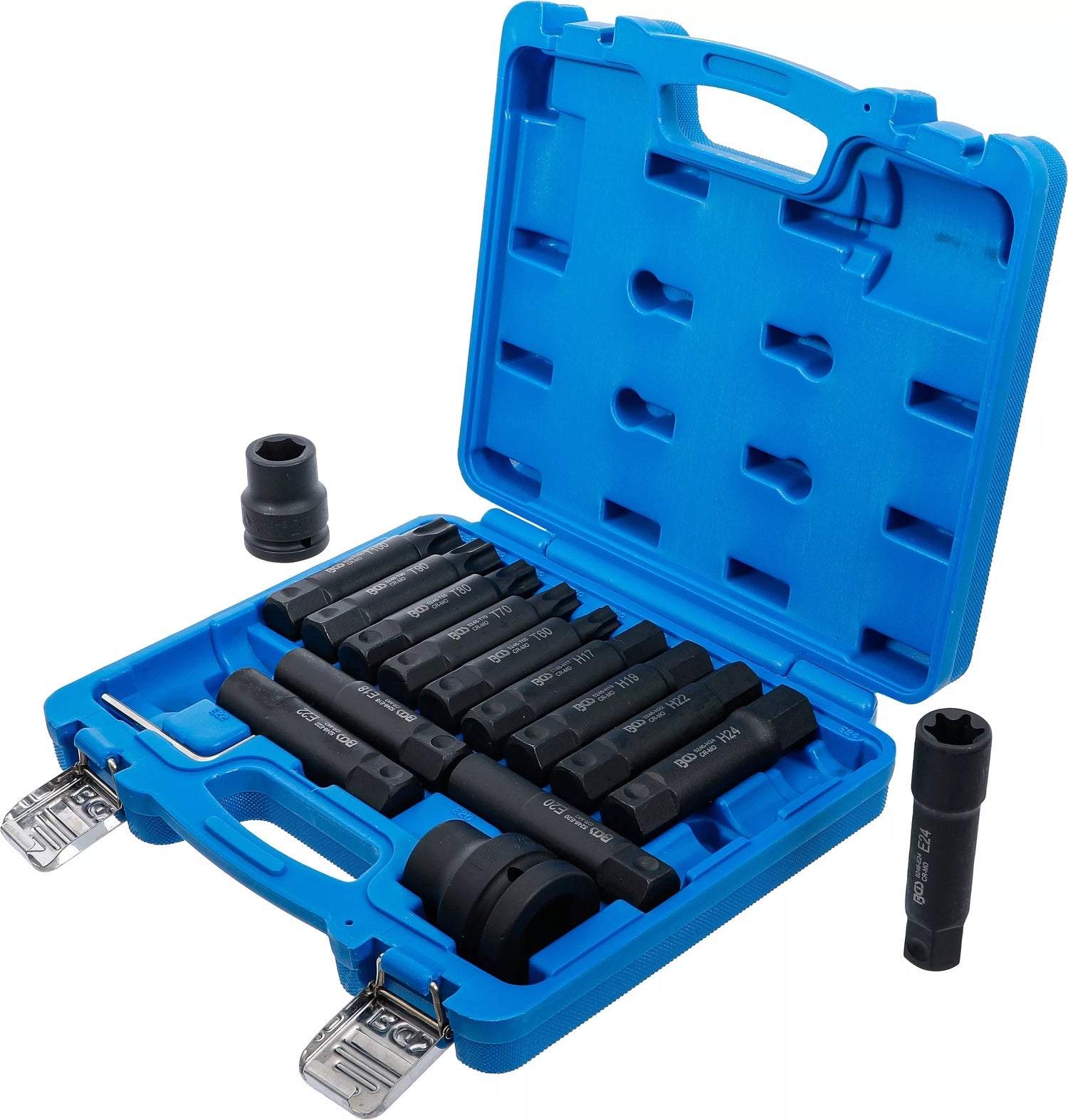 BGS 5246 Satz LKW Bits für Druckluftbetrieb 20mm (3/4") + 25mm (1")