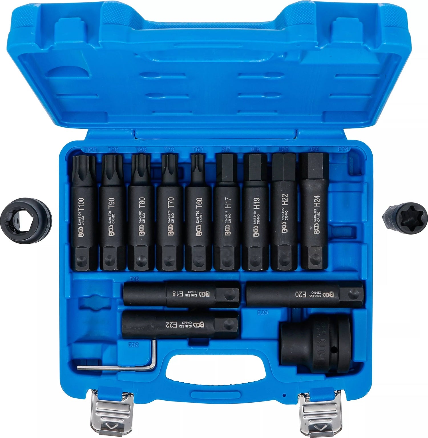 BGS 5246 Satz LKW Bits für Druckluftbetrieb 20mm (3/4") + 25mm (1")