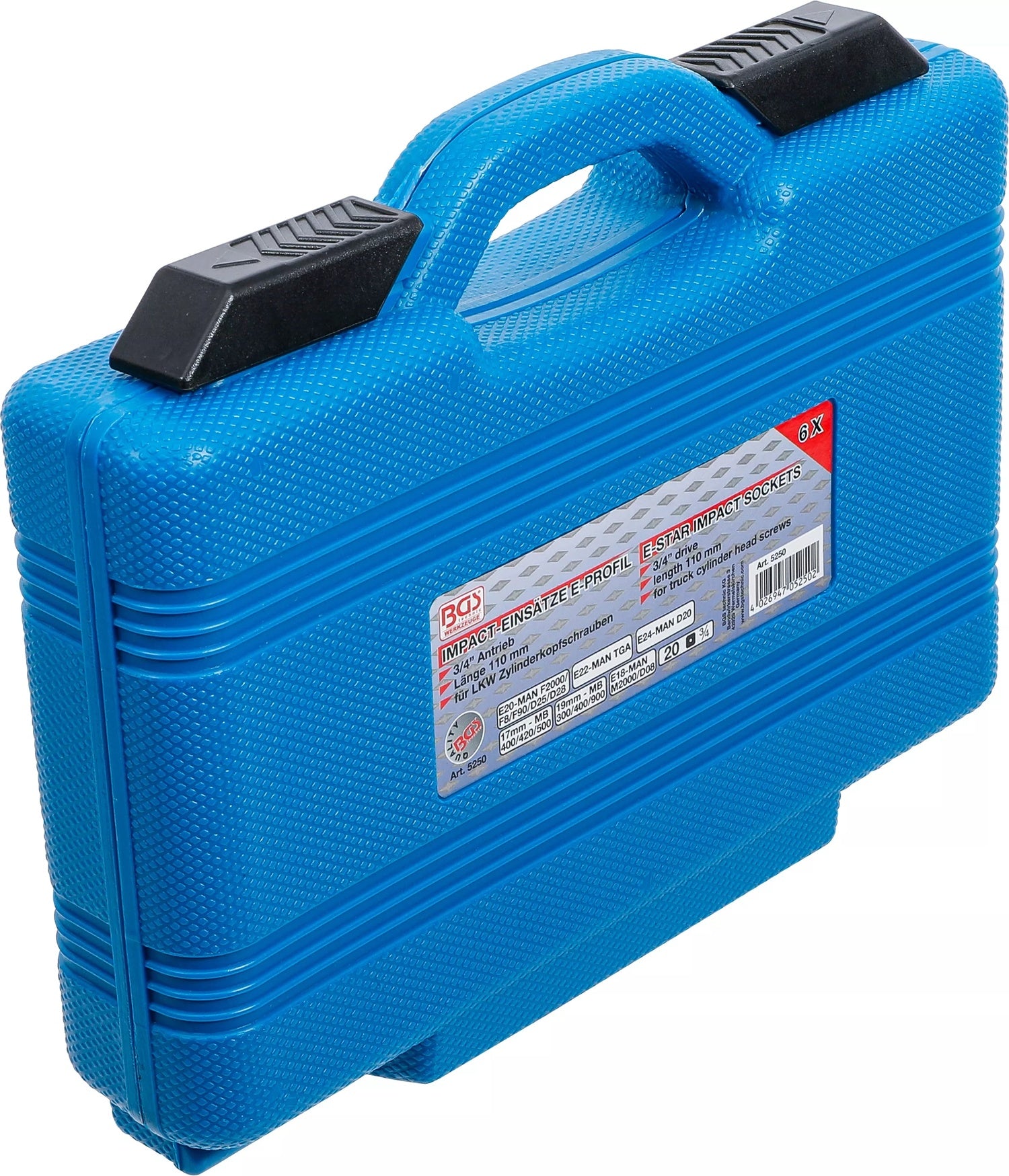 BGS 5250 IMPACT Einsätze / Nüsse E-Profil 12-kant für LKW Zylinderkopfschrauben 20mm (3/4")