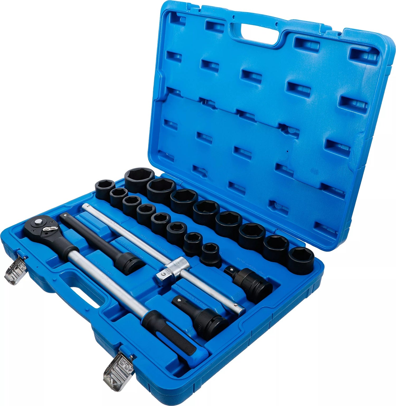 BGS 5258 Satz Kraft Steckschlüssel Antrieb 20mm (3/4") SW 19 - 50mm 21 teilig