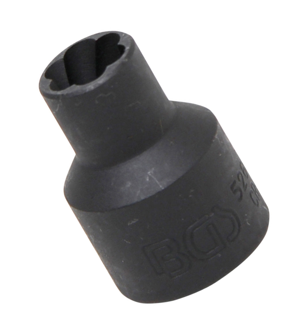 BGS 5266-10 Steckschlüsseleinsatz Spiralprofil Schraubenausdreher SW 10mm Antrieb 12,5mm (1/2")