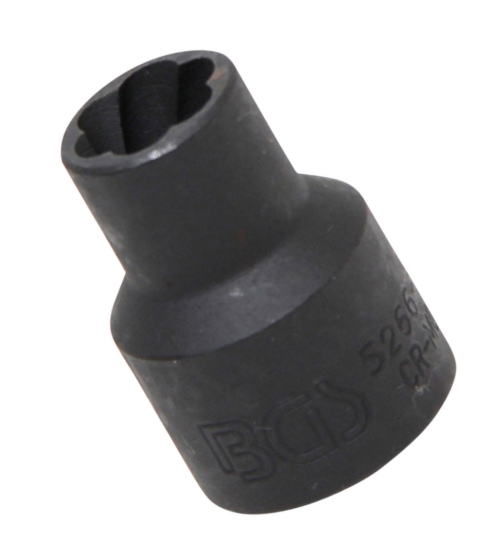 BGS 5266-11 Steckschlüsseleinsatz Spiralprofil Schraubenausdreher SW 11mm Antrieb 12,5mm (1/2")