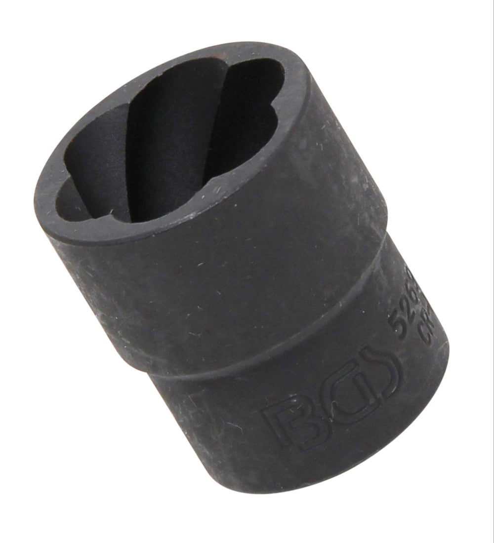 BGS 5269-21 Steckschlüsseleinsatz Spiralprofil Schraubenausdreher SW 21mm Antrieb 12,5mm (1/2")