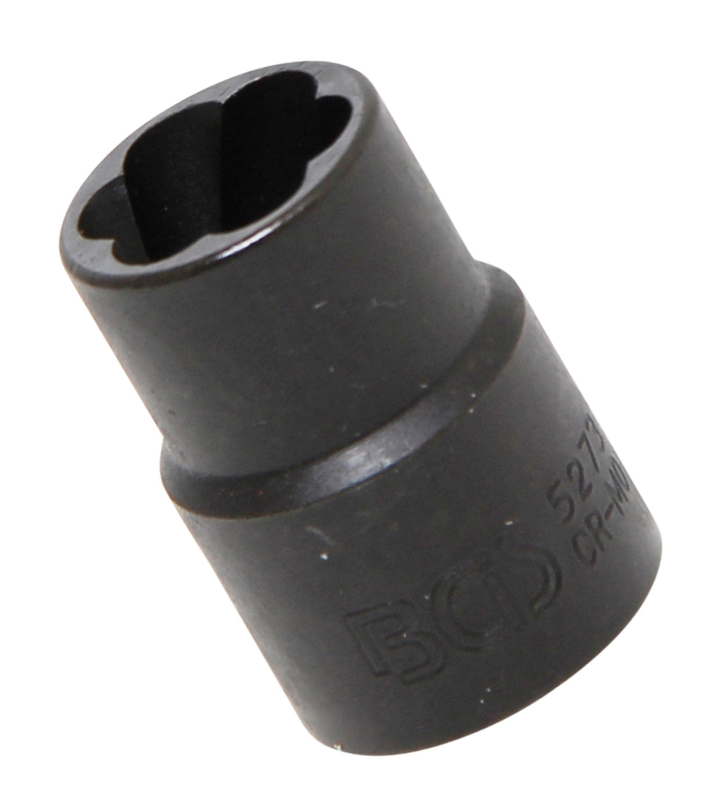 BGS 5273 Steckschlüsseleinsatz Spiralprofil Schraubenausdreher SW 13mm Antrieb 10mm (3/8")