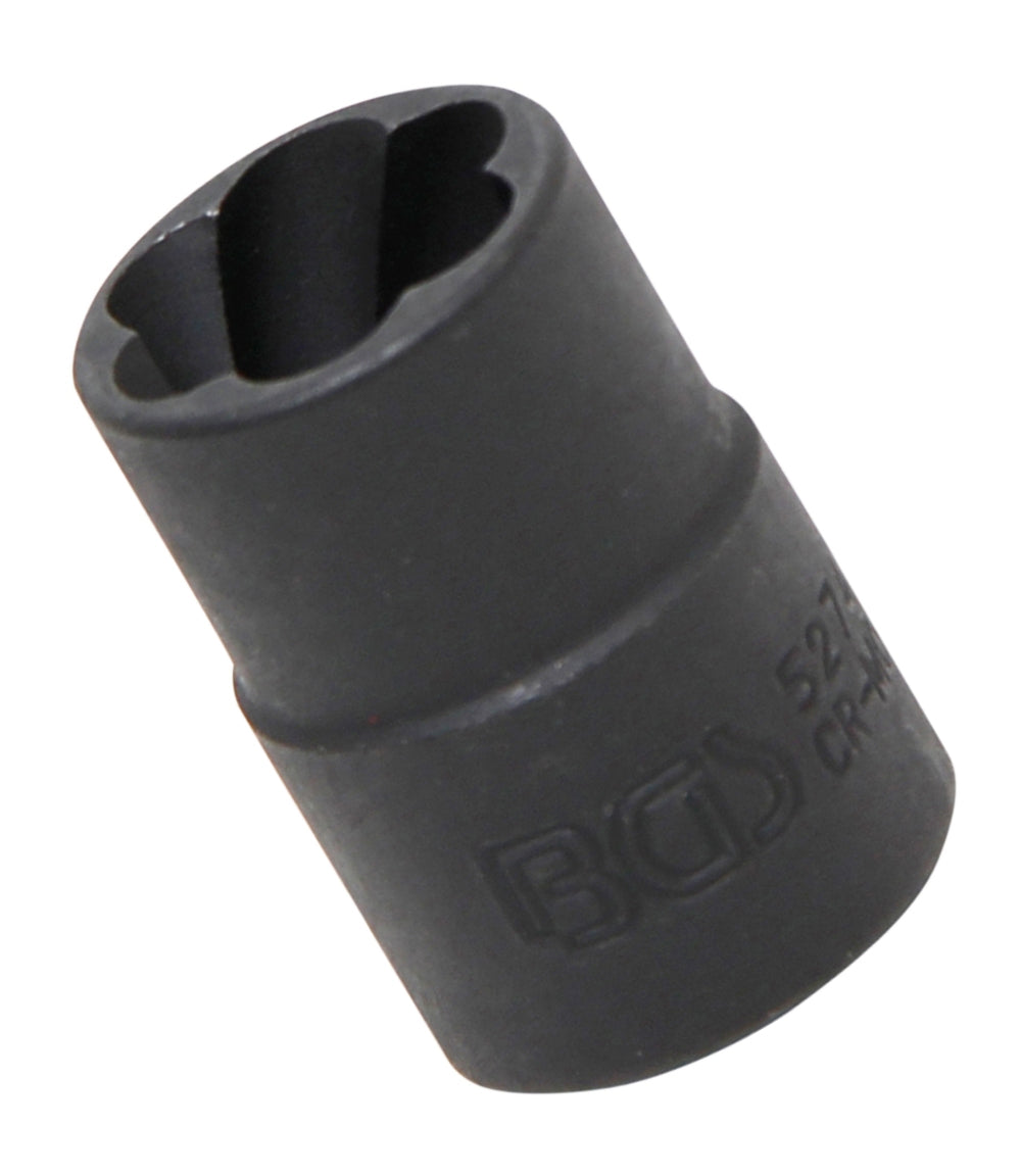 BGS 5274 Steckschlüsseleinsatz Spiralprofil Schraubenausdreher SW 14mm Antrieb 10mm (3/8")