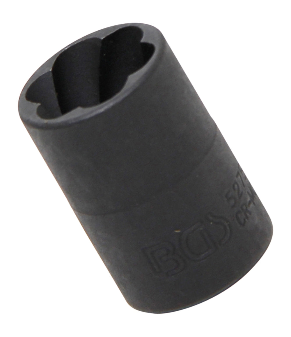 BGS 5275 Steckschlüsseleinsatz Spiralprofil Schraubenausdreher SW 15mm Antrieb 10mm (3/8")