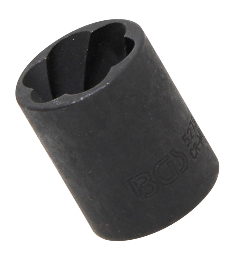 BGS 5279 Steckschlüsseleinsatz Spiralprofil Schraubenausdreher SW 19mm Antrieb 10mm (3/8")