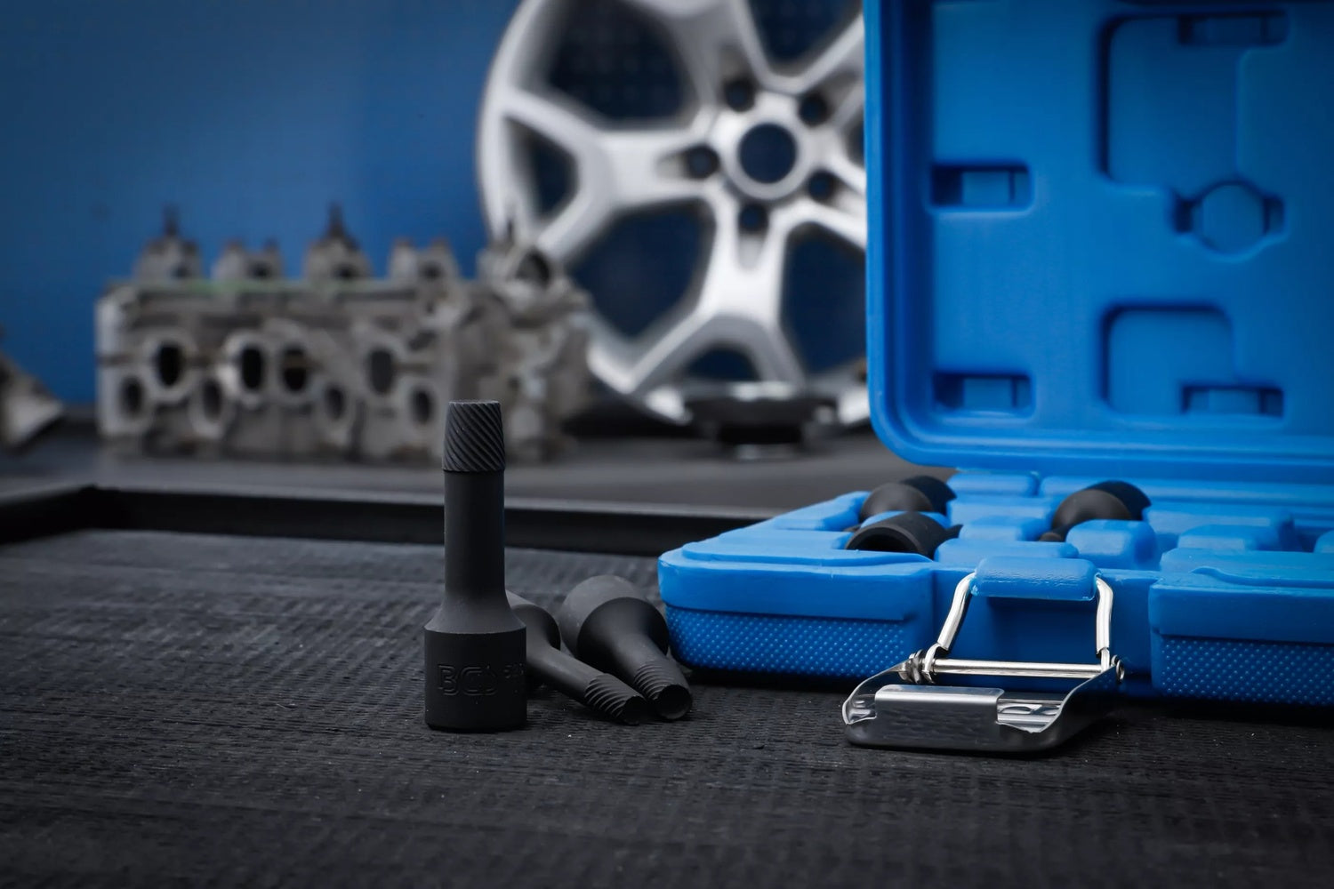 BGS 5281 Satz Steckschlüsseleinsatz Spiralprofil Schraubenausdreher SW 2-10mm Antrieb 10mm (3/8")