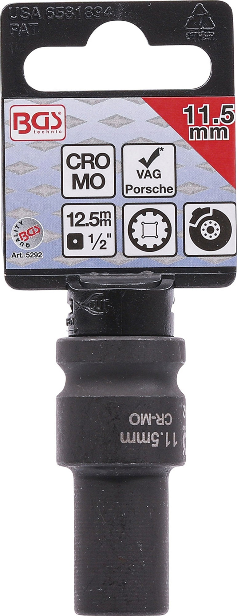 BGS 5292 Nuss 11,5mm 10-Kant für Bremssattel Porsche VW Touareg Audi Q7