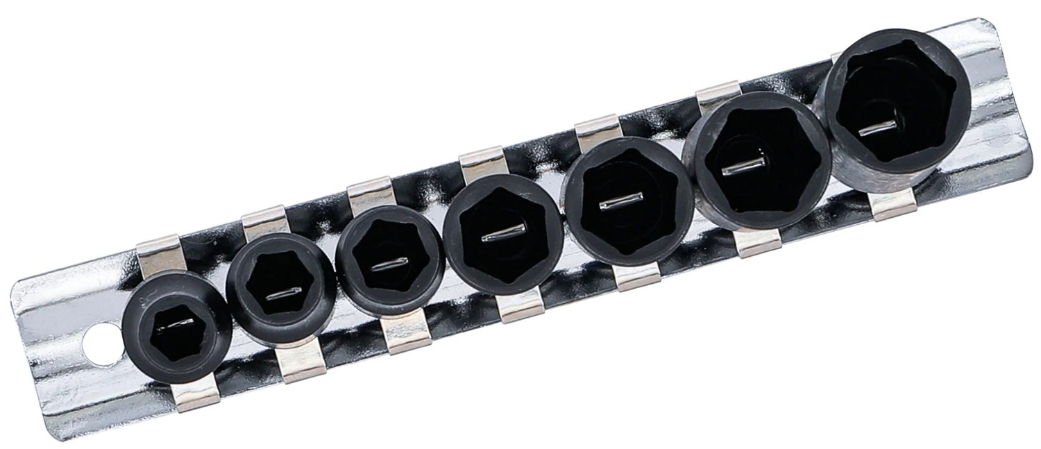 BGS 5299 Satz Kraft Steckschlüsseleinsätze Sechskant tief Antrieb 6,3mm (1/4") SW 6-13mm