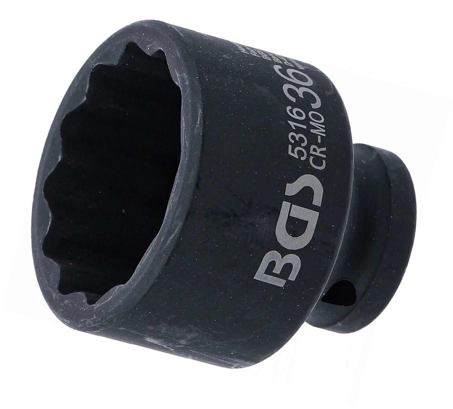 BGS 5316 Kraft Steckschlüsseleinsatz Antrieb 12,5mm (1/2") Zwölfkant 36mm
