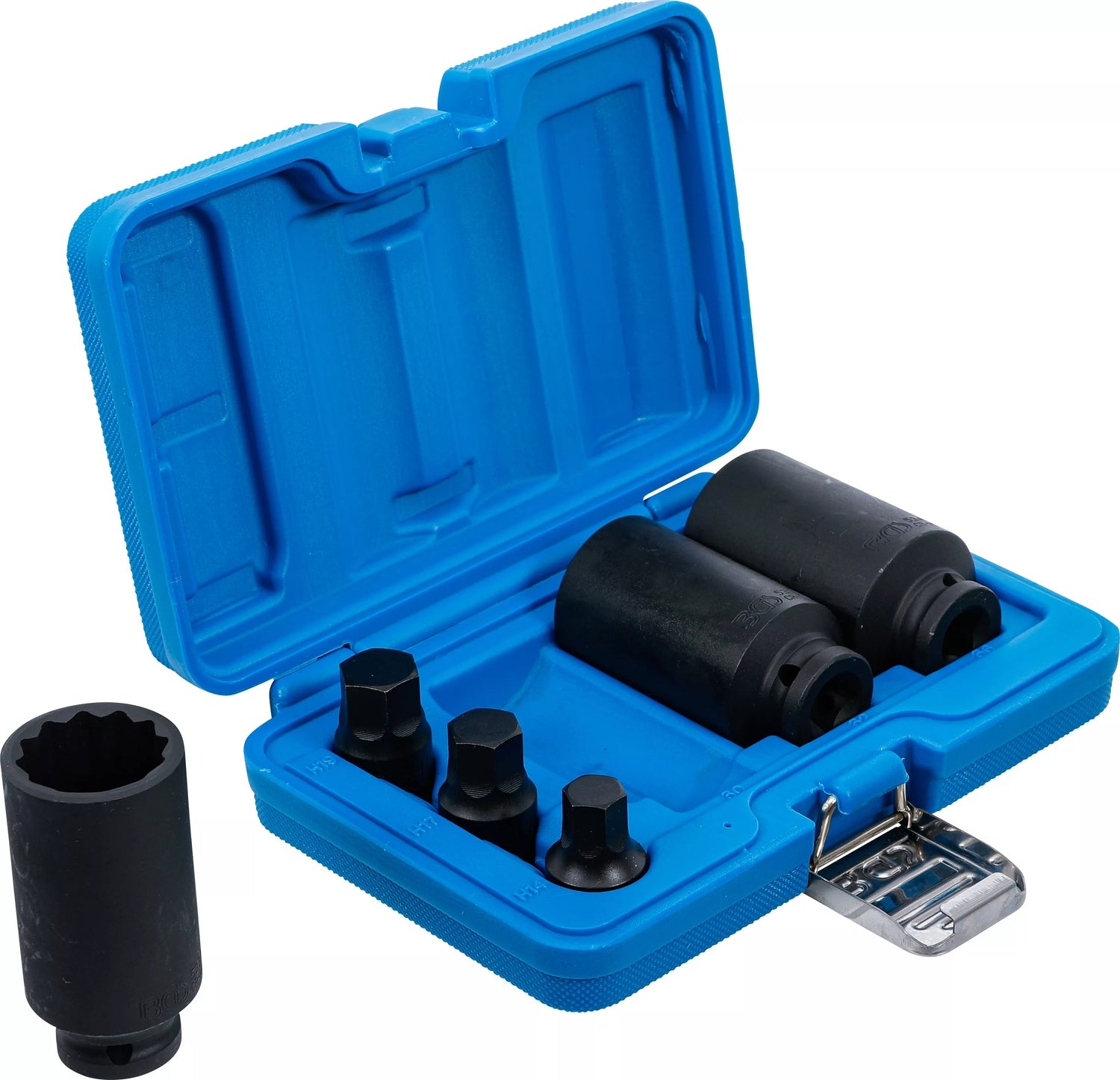 BGS 5334 IMPACT Nüsse 30 32 36 mm + 3 Innensechskant 14 17 19mm spez. Antriebswellen