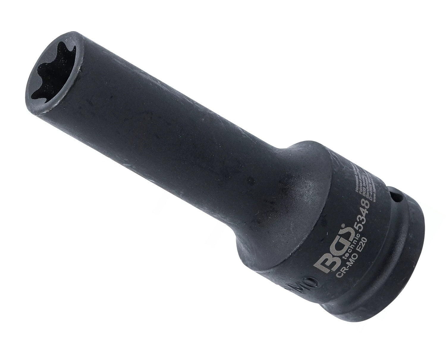 BGS 5348 Impact Nuss E20mm E-Profil lang/tief Antrieb 20mm (3/4") für Schlagschrauber