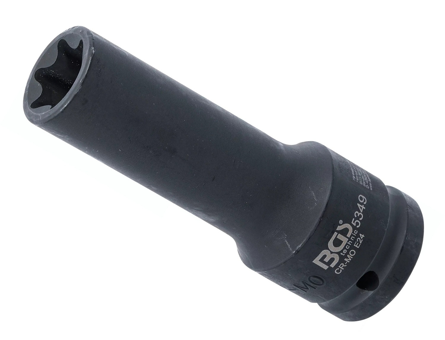 BGS 5349 Impact Nuss E24mm E-Profil lang/tief Antrieb 20mm (3/4") für Schlagschrauber