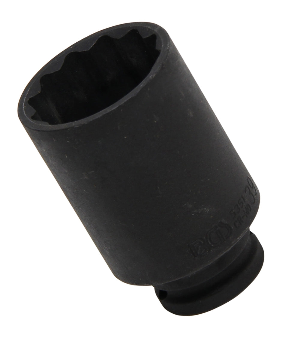 BGS 5351 Impact Nuss / Krafteinsatz Zwölfkant SW 39mm Antrieb 12,5mm (1/2") für Schlagschrauber geeignet