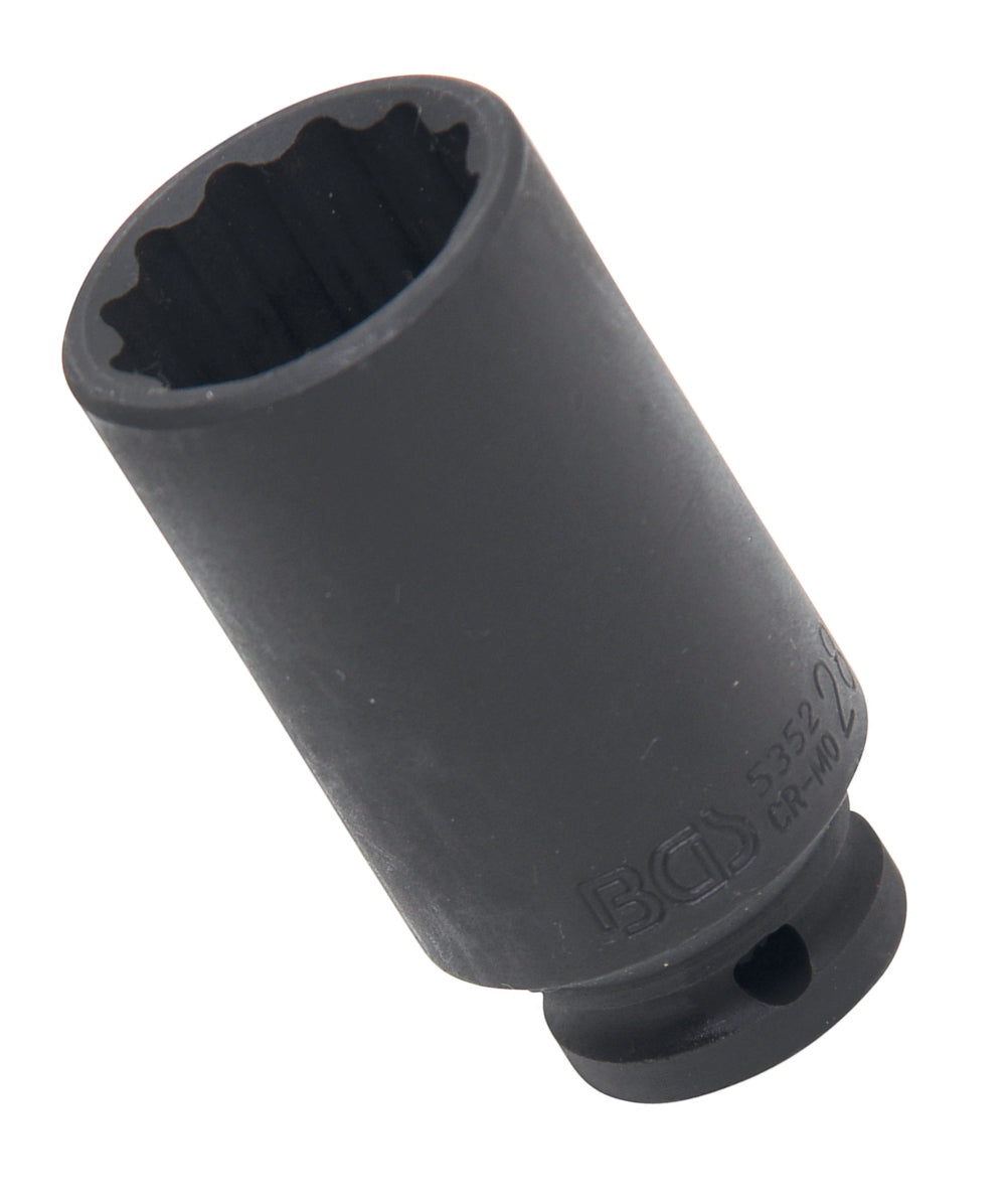 BGS 5352 Impact Nuss / Krafteinsatz Zwölfkant SW 28mm Antrieb 12,5mm (1/2") für Schlagschrauber geeignet