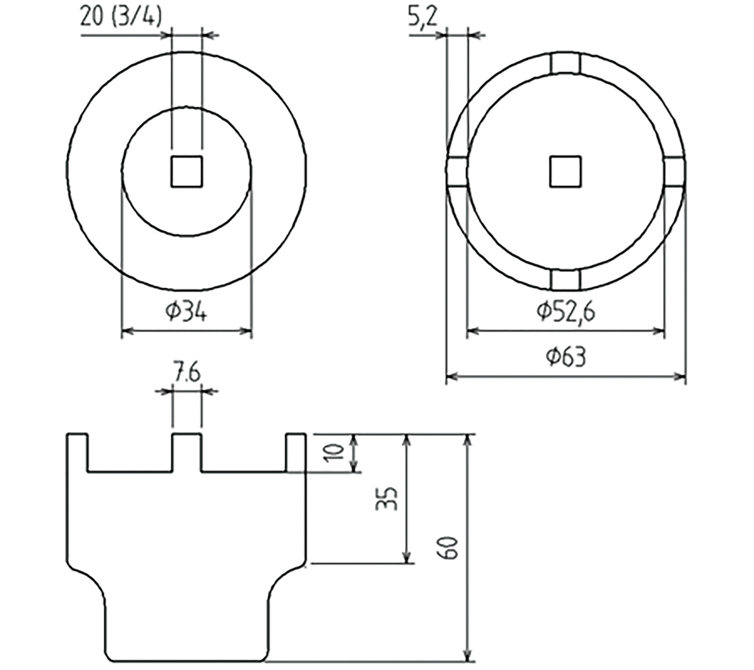 BGS 5420 Mercedes M-Klasse Zapfenschlüssel Nutmutternschlüssel für Traggelenk