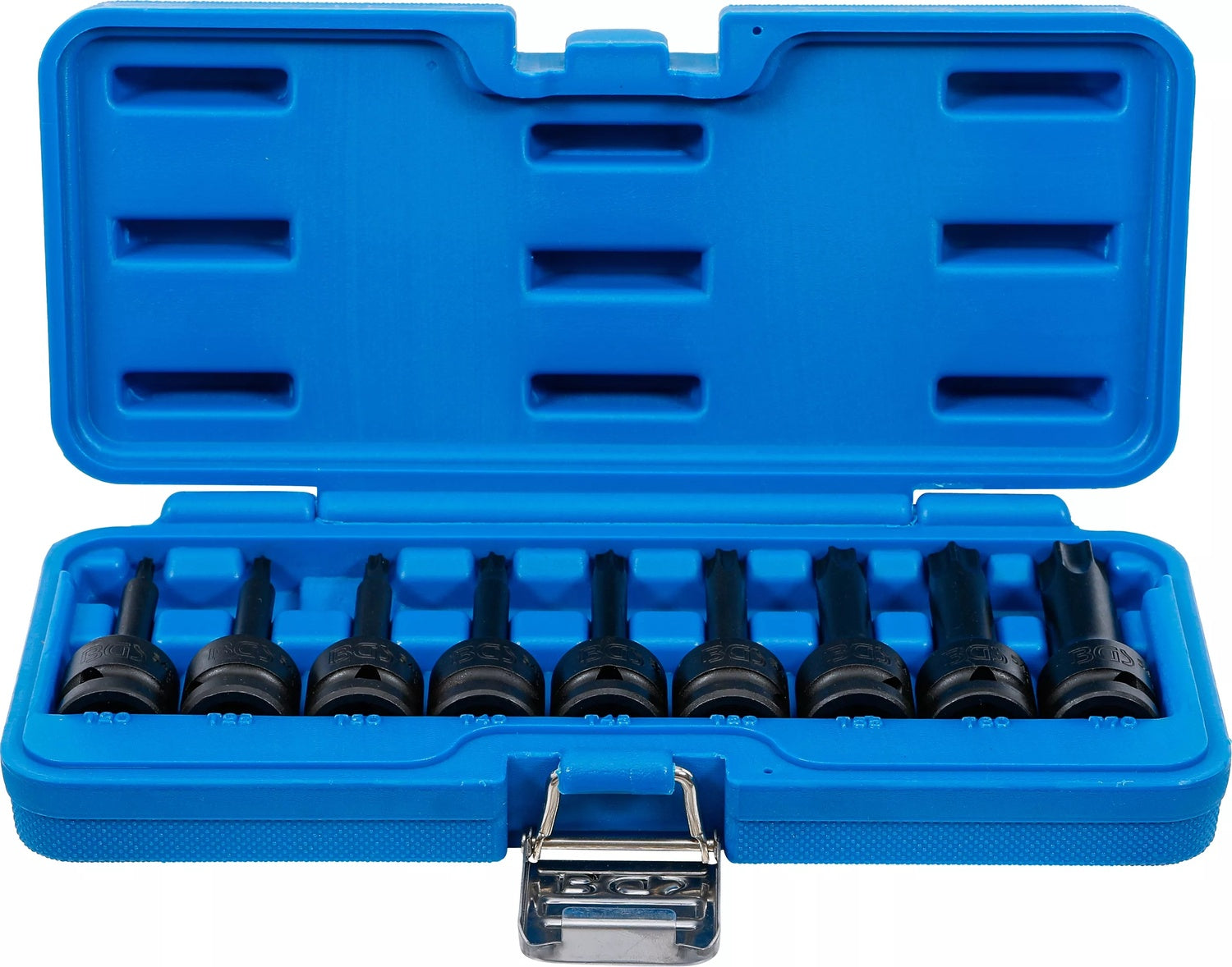 BGS 5480 Satz Kraft Biteinsätze T-Profil (für Torx) T20 - T70 Antrieb 12,5mm (1/2")