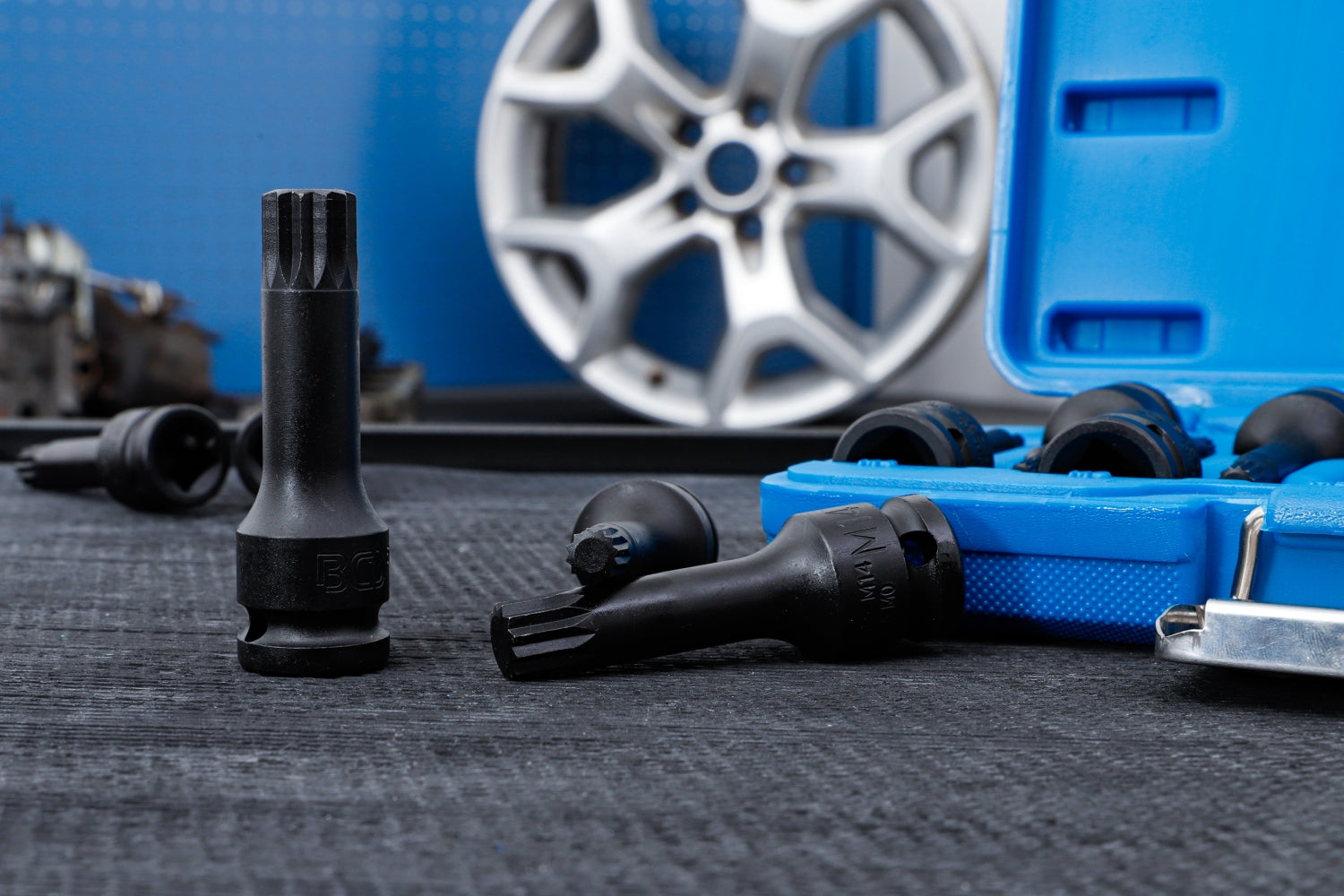 BGS 5482 Satz Kraft Biteinsätze Innenvielzahn (für XZN) M4 - M16 Länge 75mm Antrieb 12,5mm (1/2")