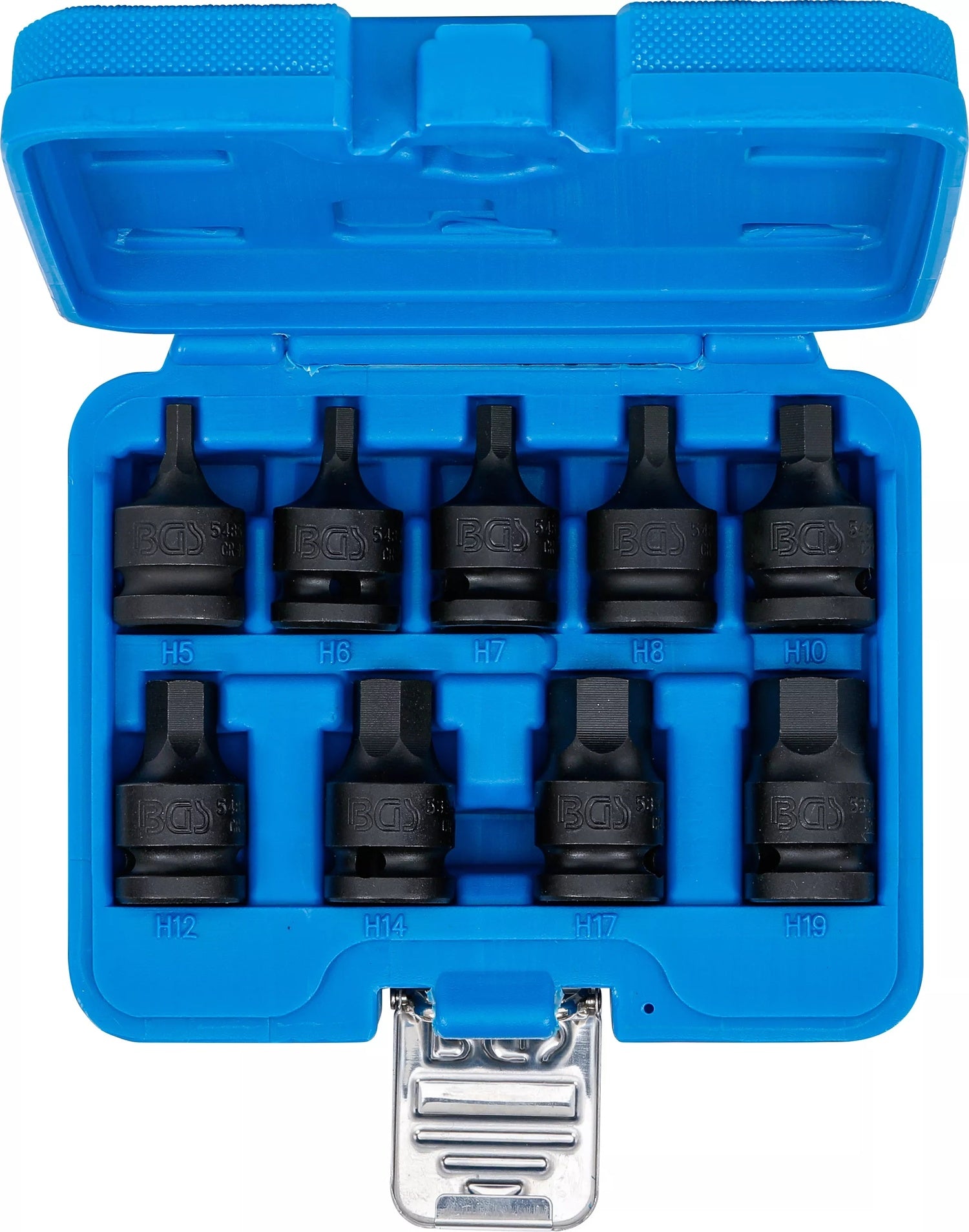 BGS 5485 Satz Kraft Biteinsätze Innensechskant 5-19mm Antrieb 12,5mm (1/2")