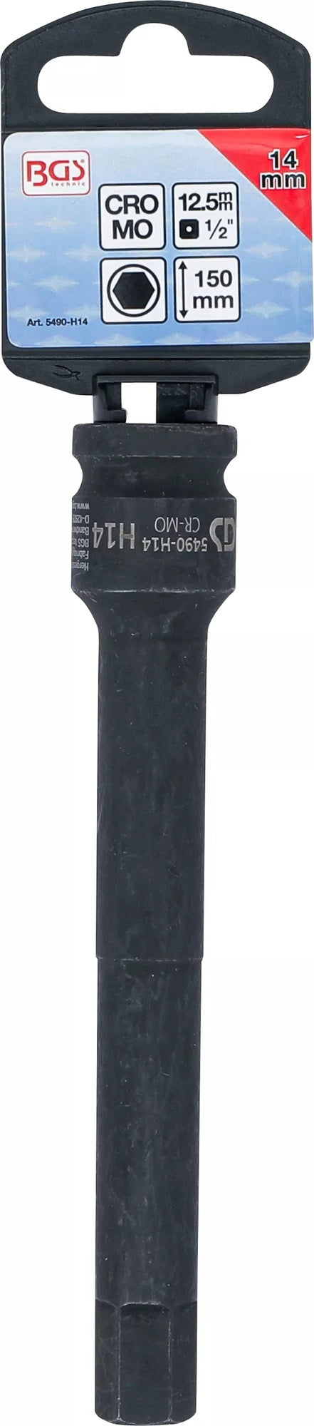 BGS 5490-H14 Kraft Biteinsatz Länge 150mm Antrieb 12,5mm (1/2") Innensechskant 14mm