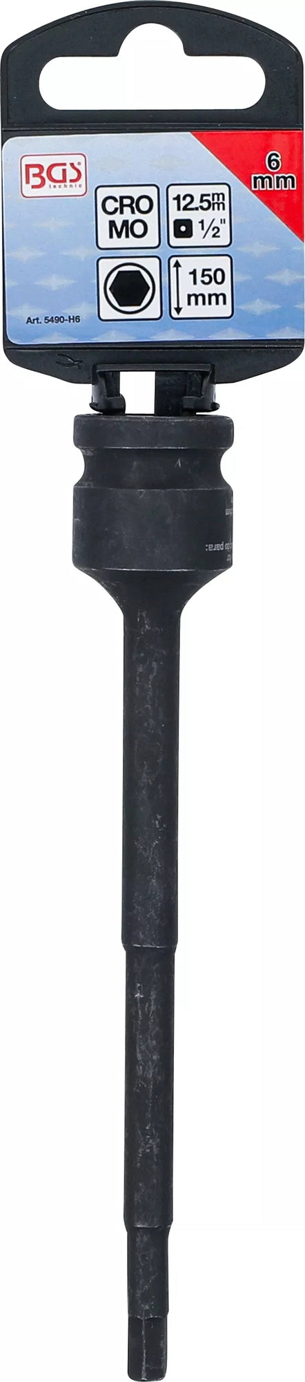 BGS 5490-H6 Kraft Biteinsatz Länge 150mm Antrieb 12,5mm (1/2") Innensechskant 6mm