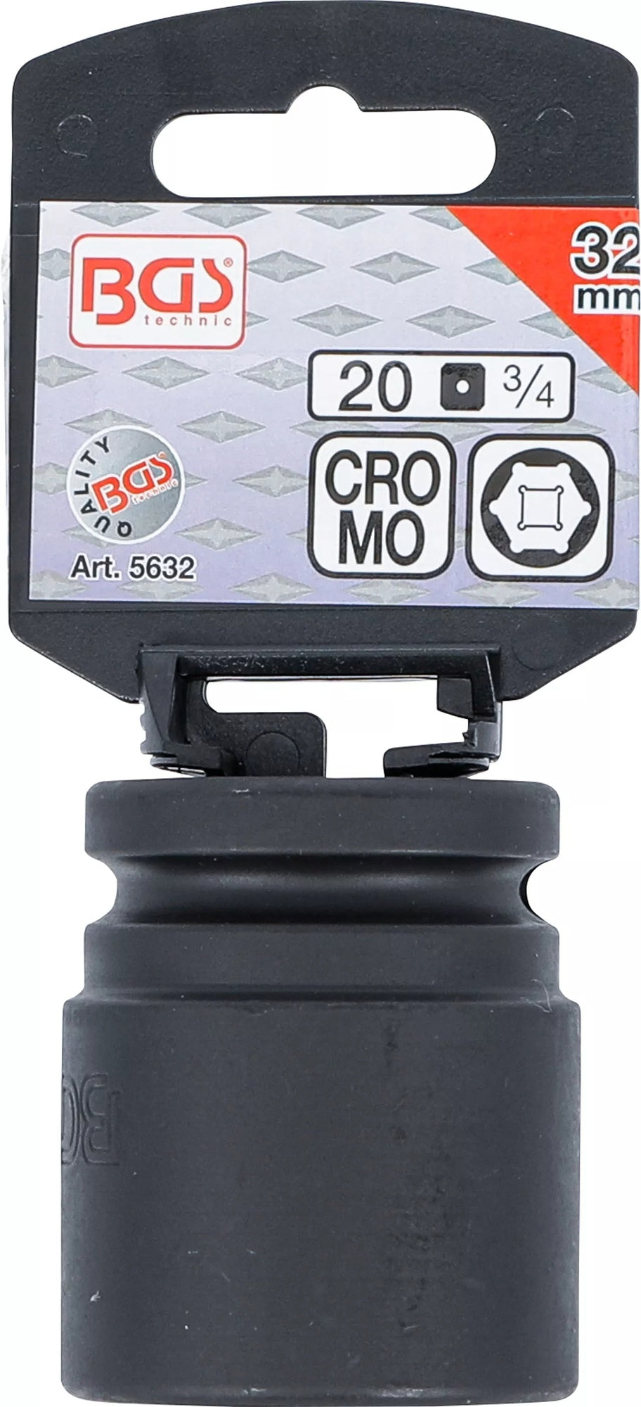 BGS 5632 Impact Nuss 32mm Antrieb 20mm (3/4") für Schlagschrauber