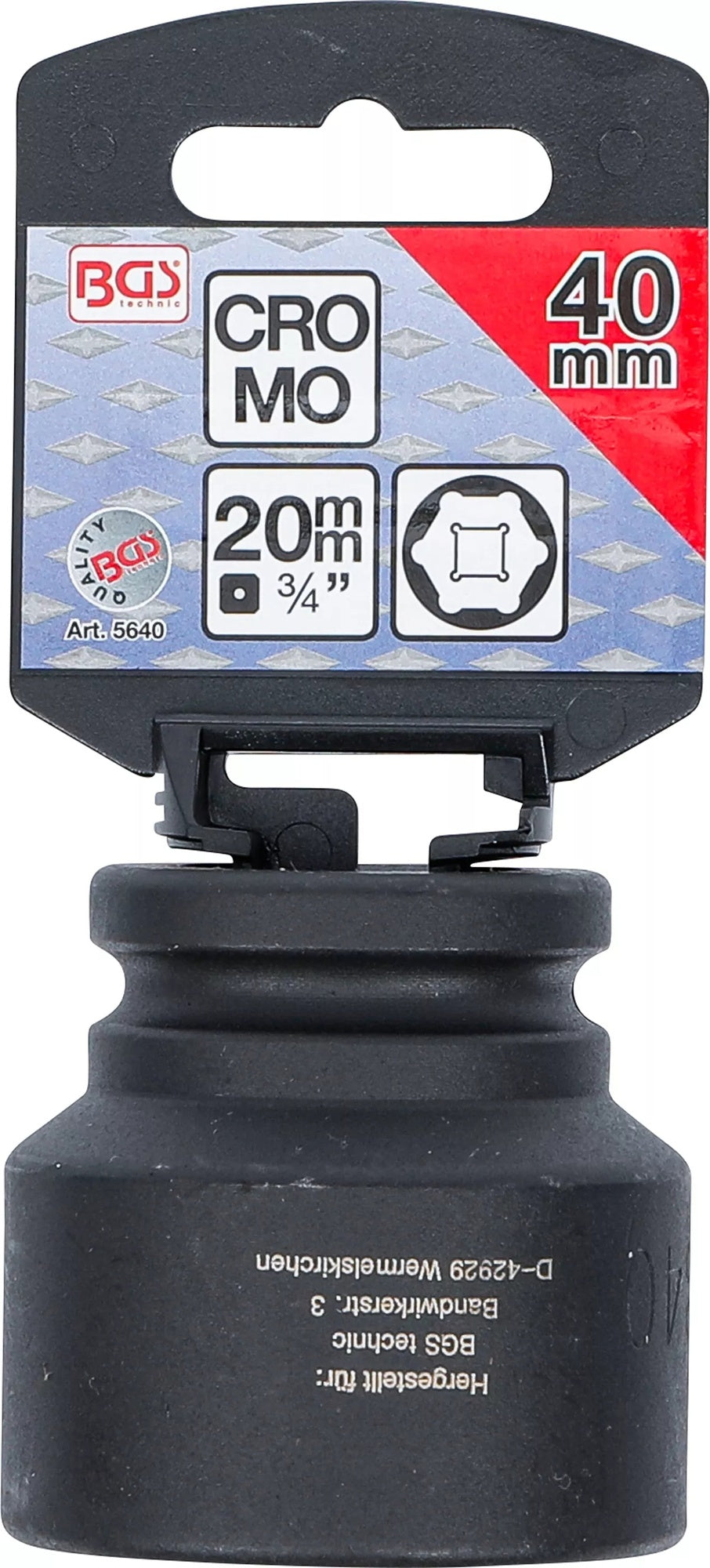 BGS 5640 Impact Nuss 40mm Antrieb 20mm (3/4") für Schlagschrauber