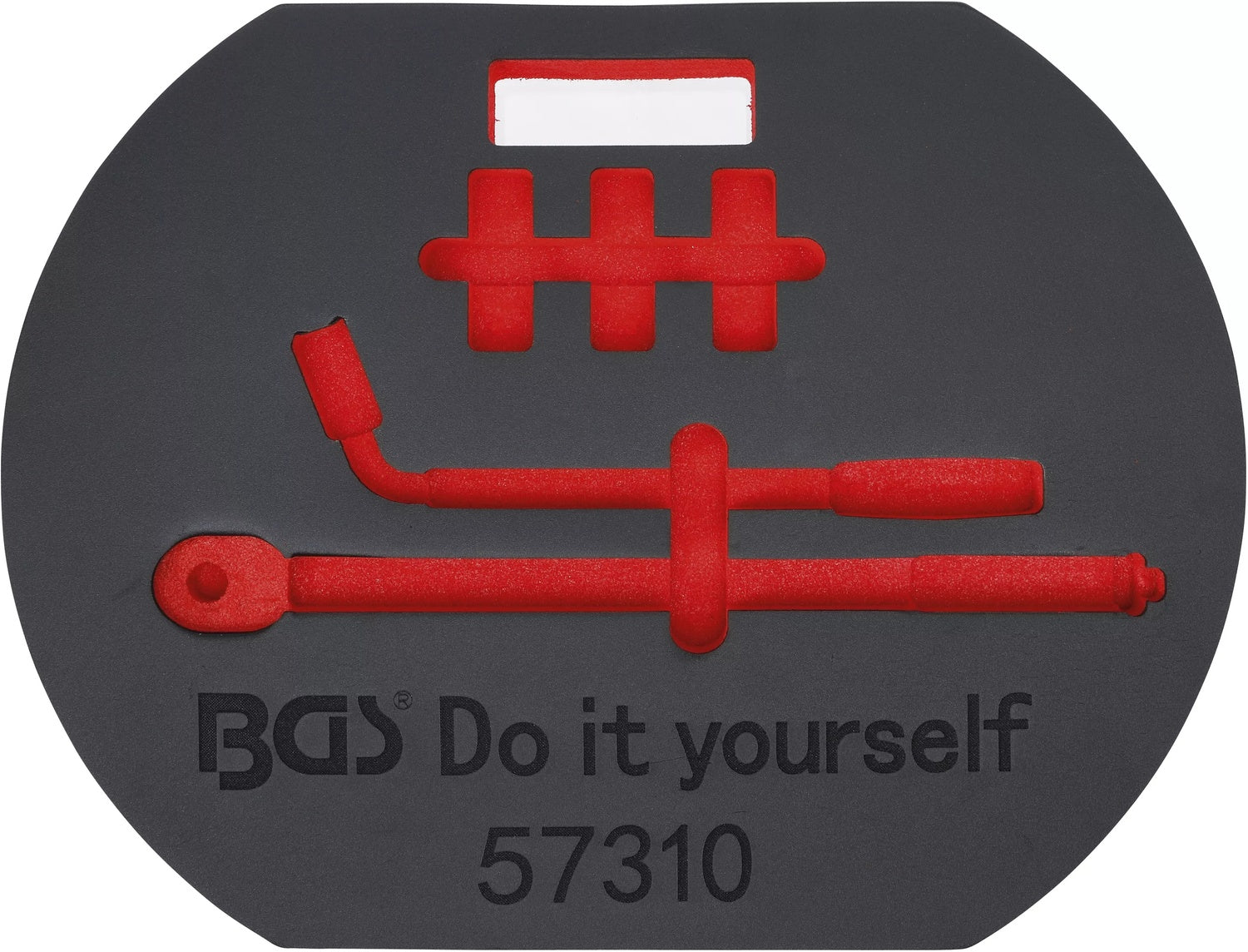 BGS DIY 57310-1 Werkzeugeinlage Schaumeinlage leer für Artikel 57310