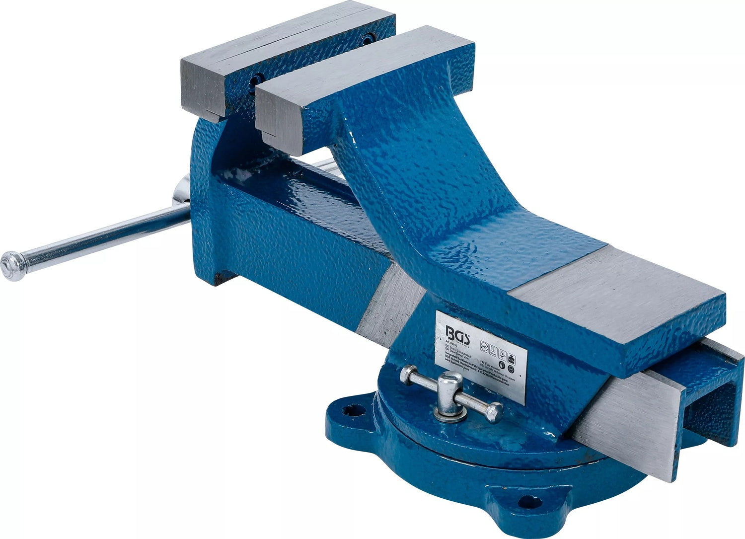 BGS 58110 Stahl Schraubstock geschmiedet mit 100mm Spannbacken 360° drehbar