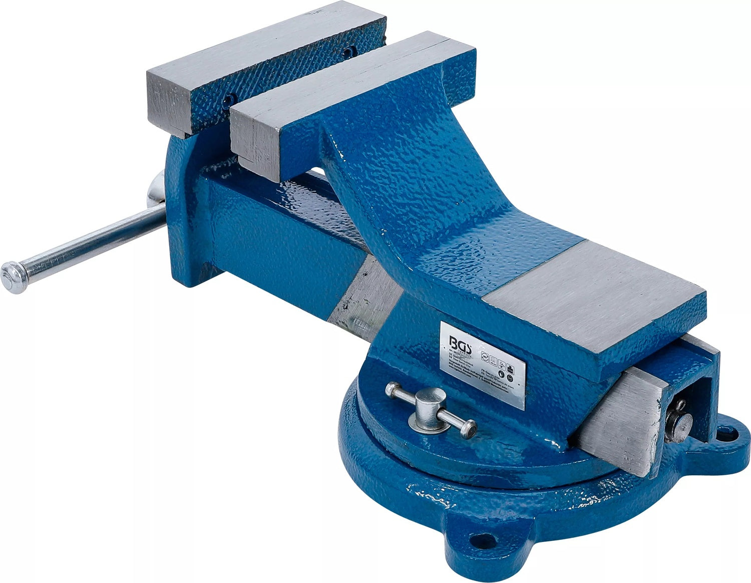 BGS 58112 Stahl Schraubstock geschmiedet mit 125mm Spannbacken 360° drehbar