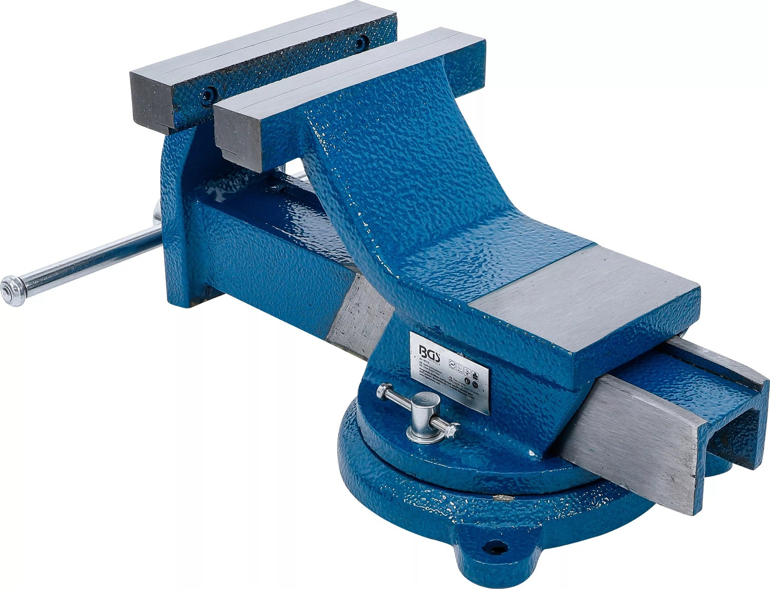 BGS 58115 Stahl Schraubstock geschmiedet mit 150mm Spannbacken 360° drehbar
