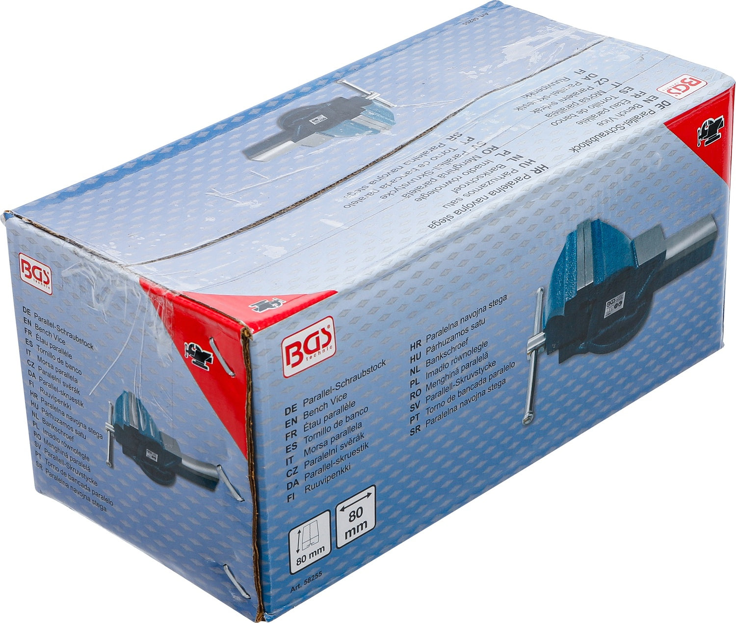 BGS 58255 Parallel Schraubstock mit 80mm Spannbacken