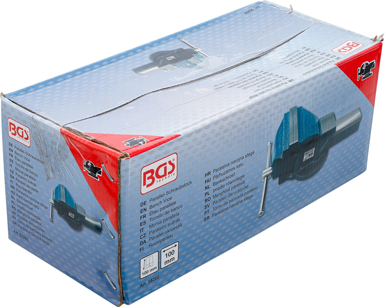 BGS 58260 Parallel Schraubstock mit 100mm Spannbacken