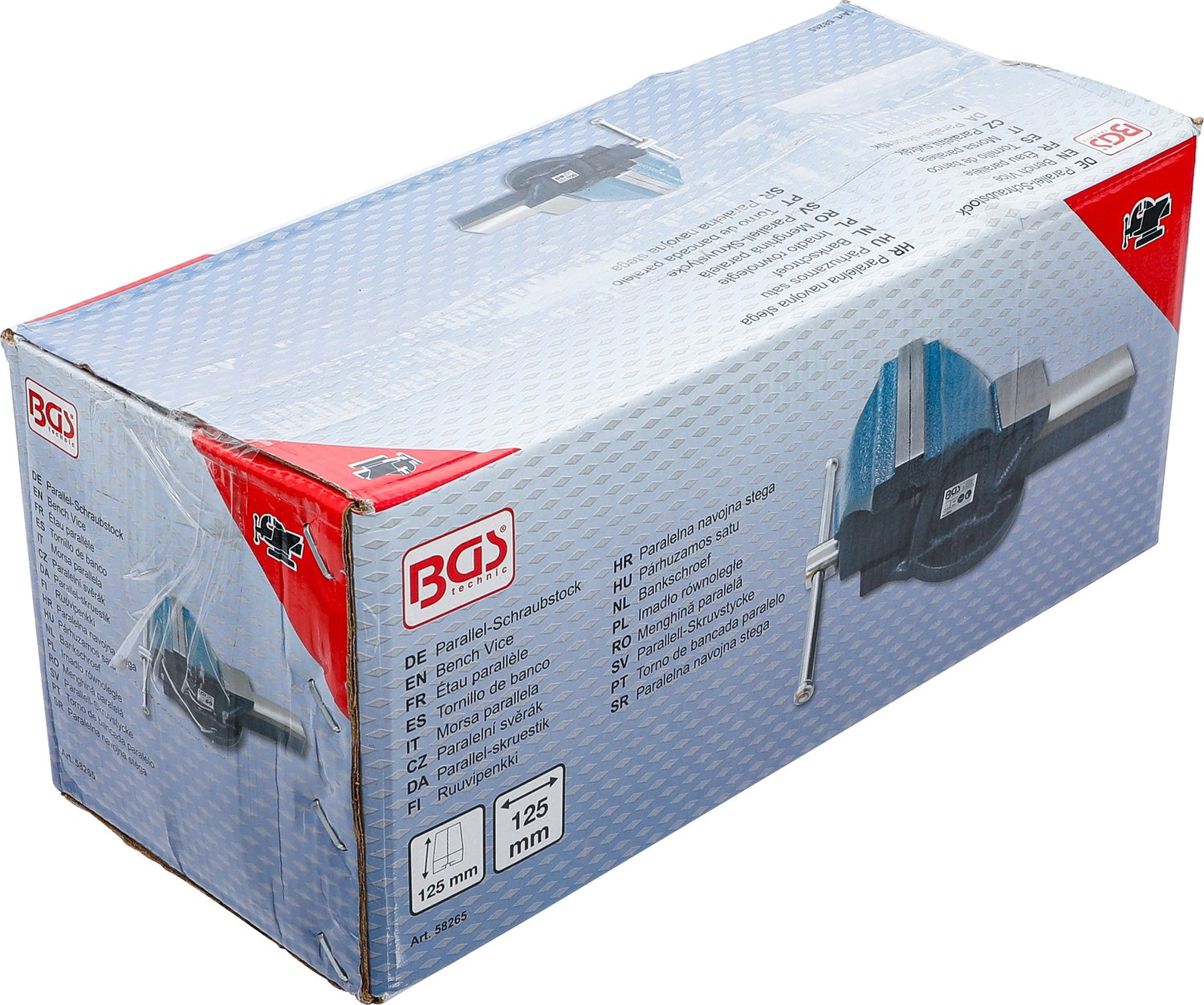 BGS 58265 Parallel Schraubstock mit 125mm Spannbacken