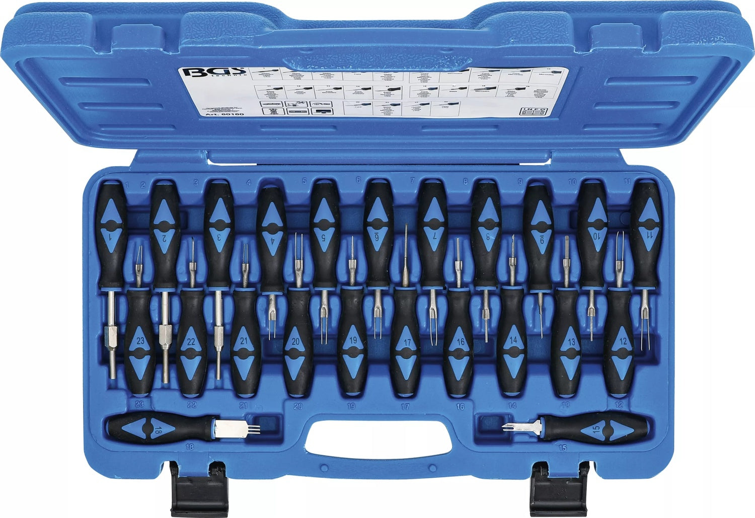 BGS 60160 Satz Entriegelungswerkzeug Kfz Stecker 23 teilig