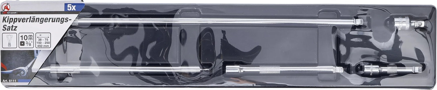 BGS DIY 6111 Satz Kippverlängerungen 10mm (3/8") 5 teilig