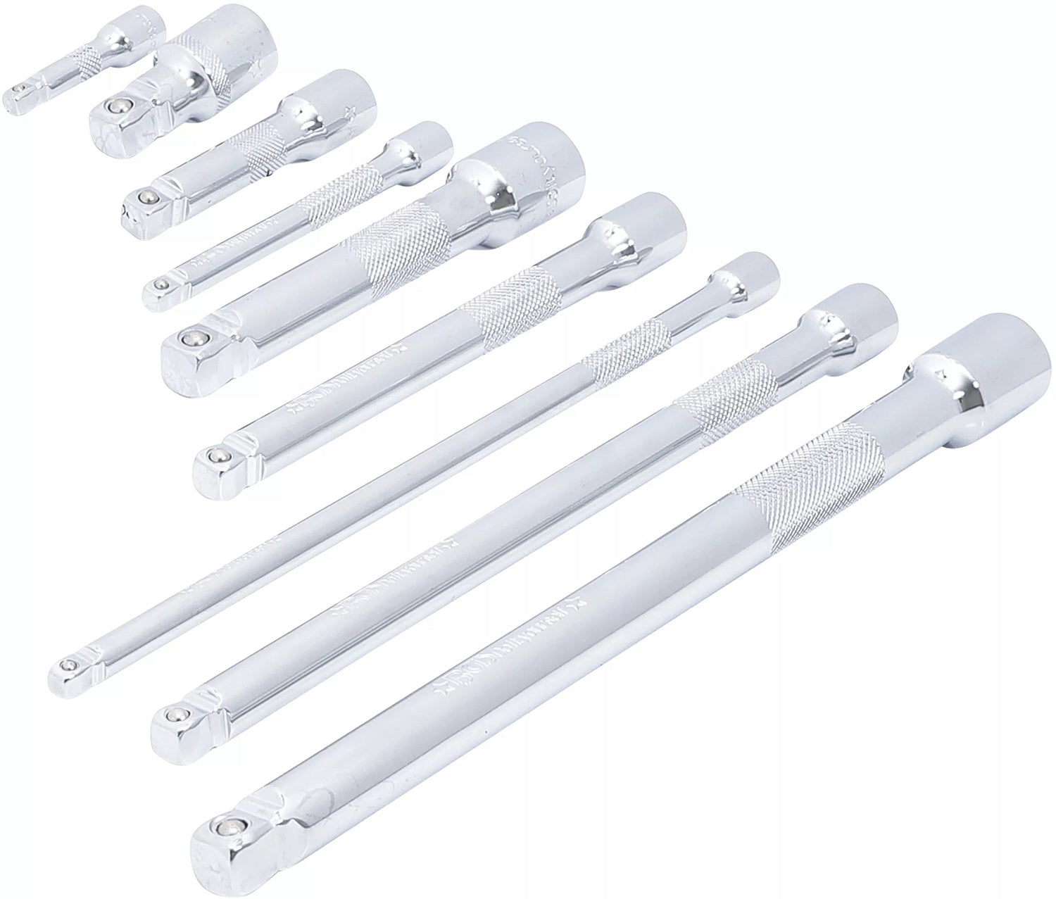 BGS DIY 6113 Satz Kippverlängerungen Antrieb 6,3 (1/4") 10mm (3/8") 12,5mm (1/2") 9 teilig