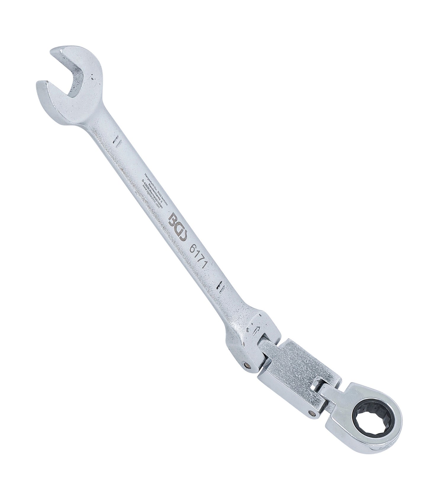 BGS 6171 Doppelgelenk Ratschenringmaulschlüssel abwinkelbar SW 11mm metrische Ausführung
