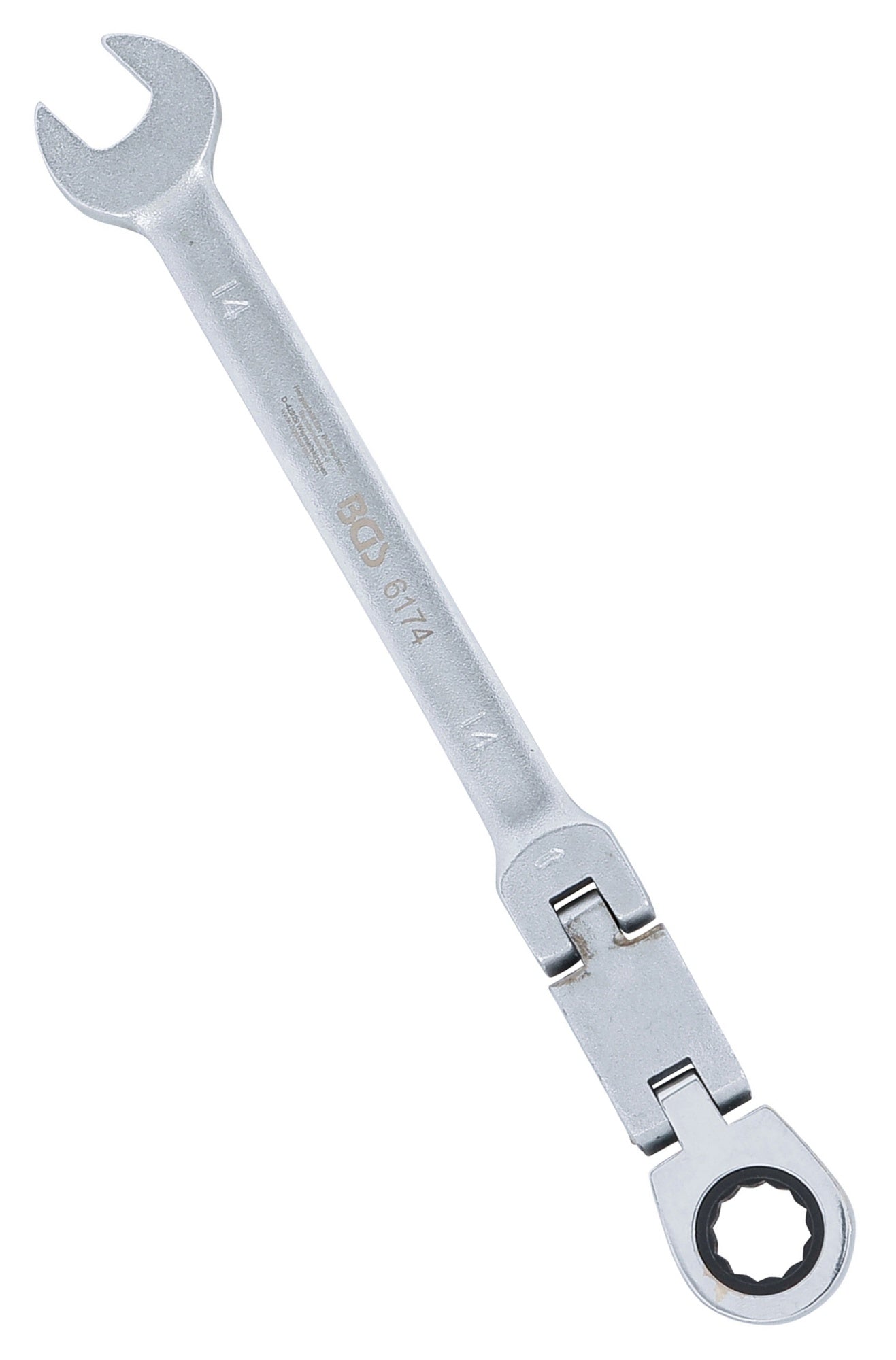 BGS 6174 Doppelgelenk Ratschenringmaulschlüssel abwinkelbar SW 14mm metrische Ausführung