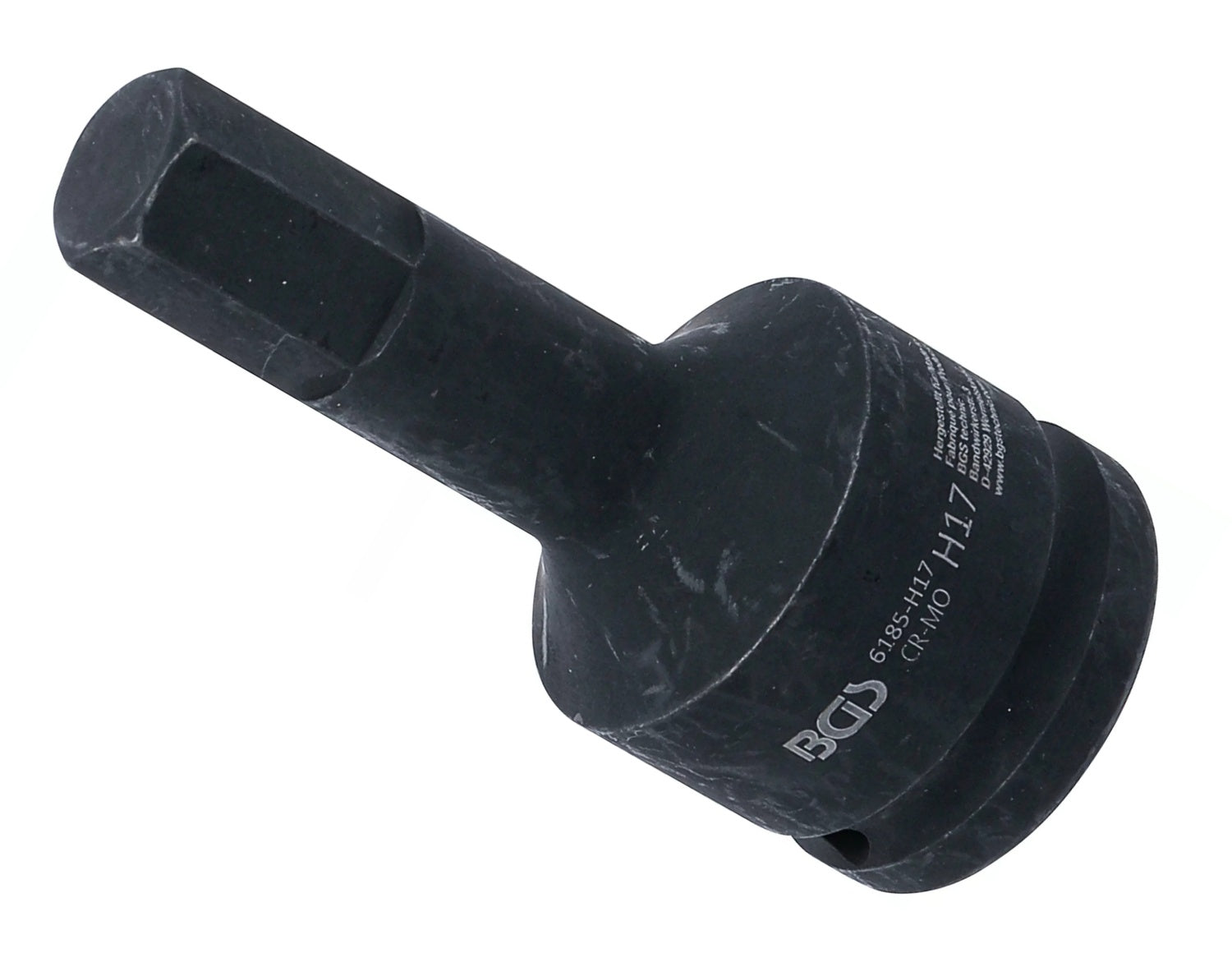 BGS 6185-H17 Kraft Biteinsatz Länge 100mm Antrieb Innenvierkant 20mm (3/4") Innensechskant 17mm