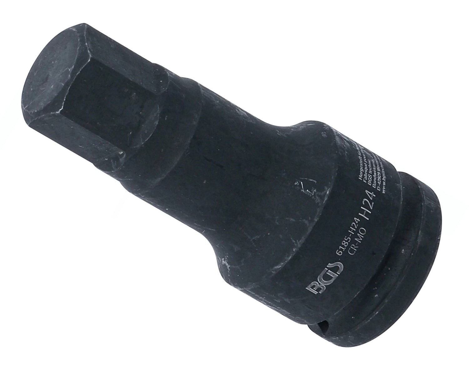 BGS 6185-H24 Kraft Biteinsatz Länge 100mm Antrieb Innenvierkant 20mm (3/4") Innensechskant 24mm