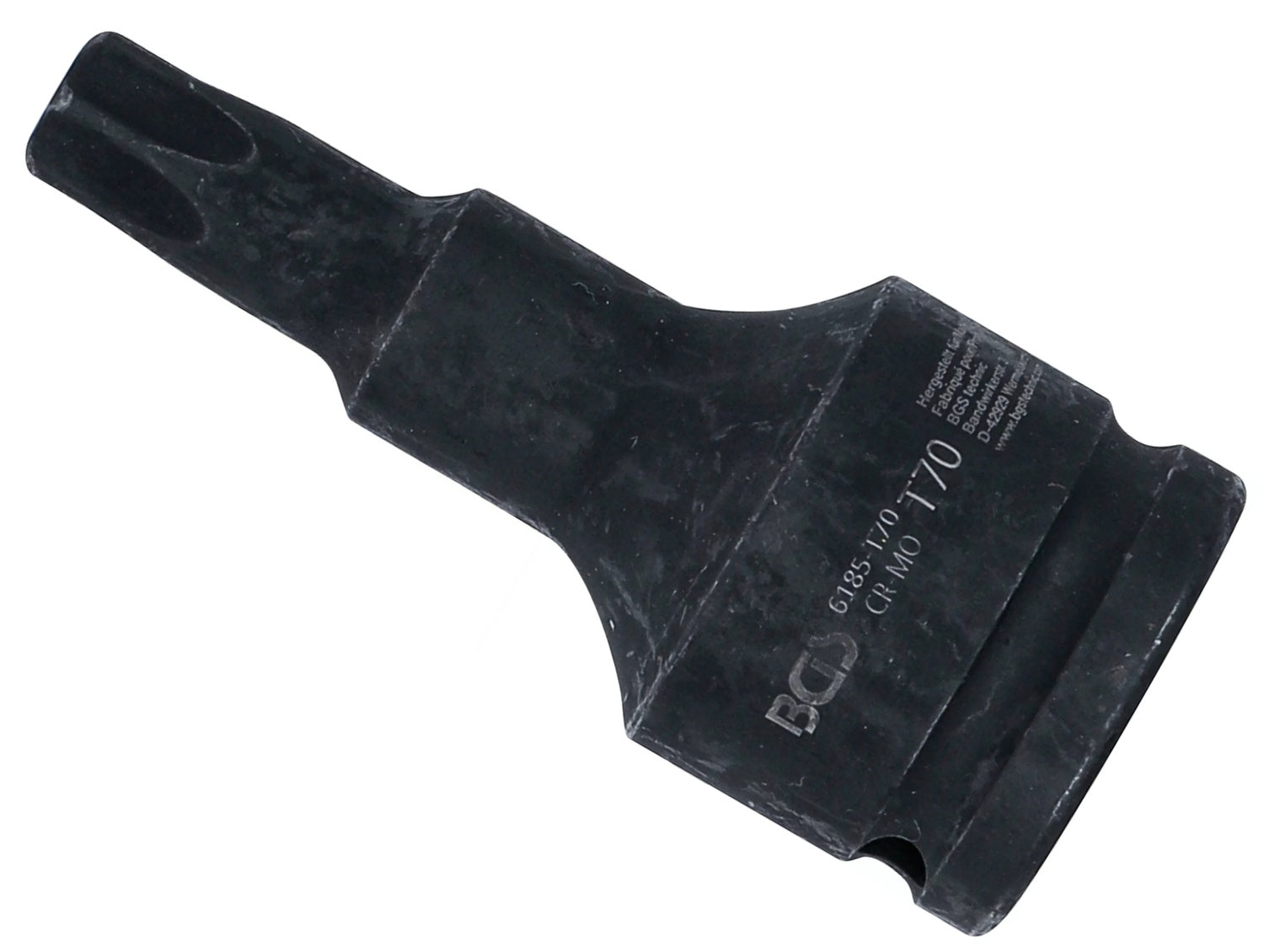 BGS 6185-T70 Kraft Biteinsatz Länge 100mm Antrieb Innenvierkant 20mm (3/4") T-Profil (für Torx) T70