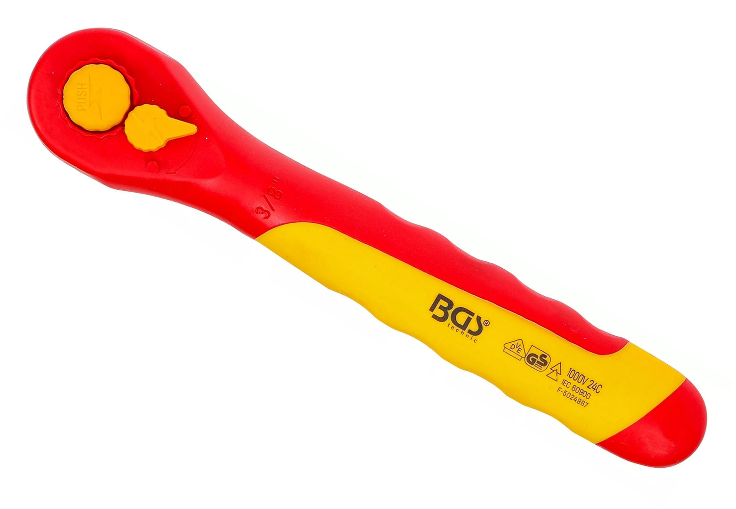 BGS 625 VDE Umschaltknarre Abtrieb Außenvierkant 10mm (3/8") 1000 Volt