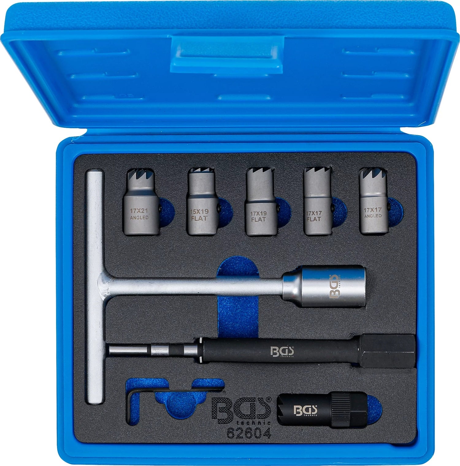 BGS 62604 Satz Fräser für Dichtsitz bei CDI Injektoren Set 9 teilig