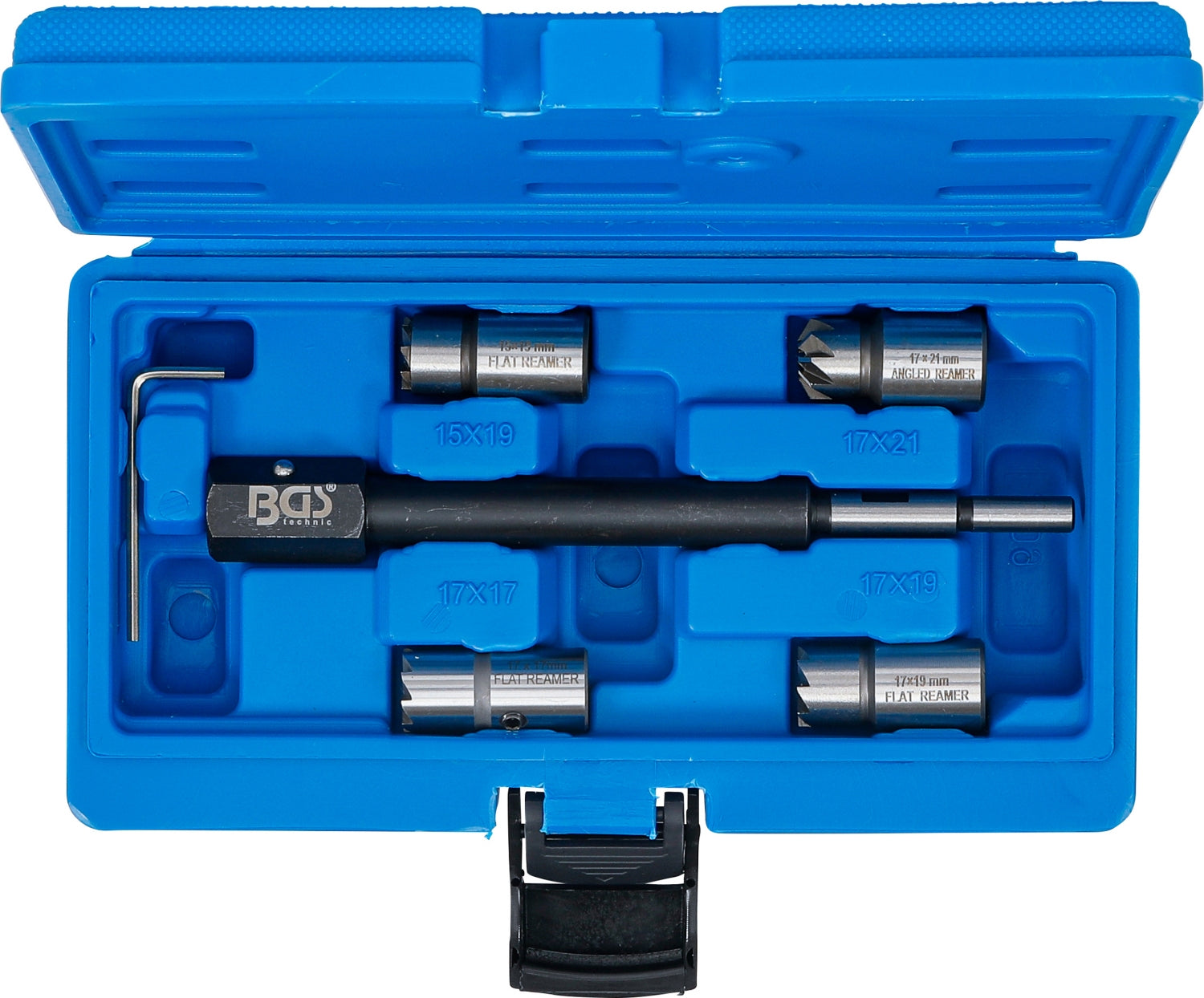 BGS 62605 Satz Fräser für Dichtsitz bei CDI Injektoren Set 5 teiliger Satz