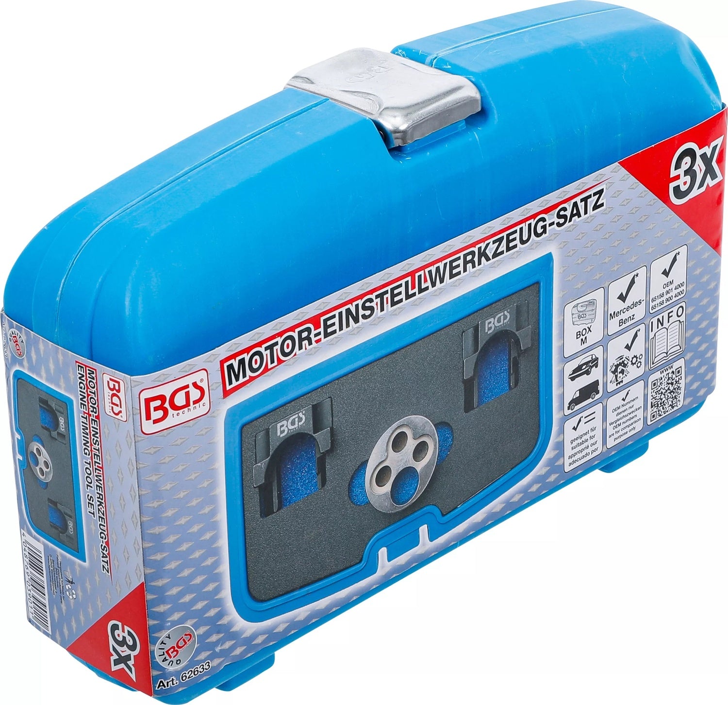 BGS 62633 Satz Einstellwerkzeug für Motor Mercedes-Benz OM 651
