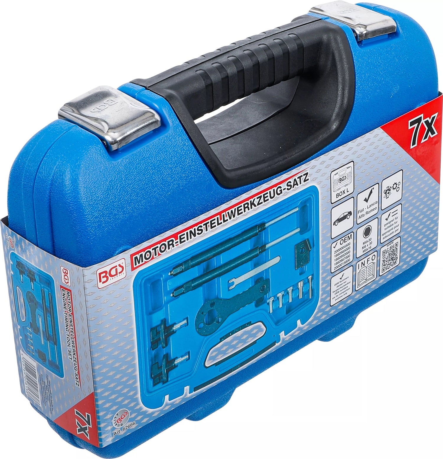 BGS 62666 Satz Einstellwerkzeug für Motor Fiat, Alfa Romeo, Lancia 1.2L 16V, 1.4L 16V, 1.4L T-Jet