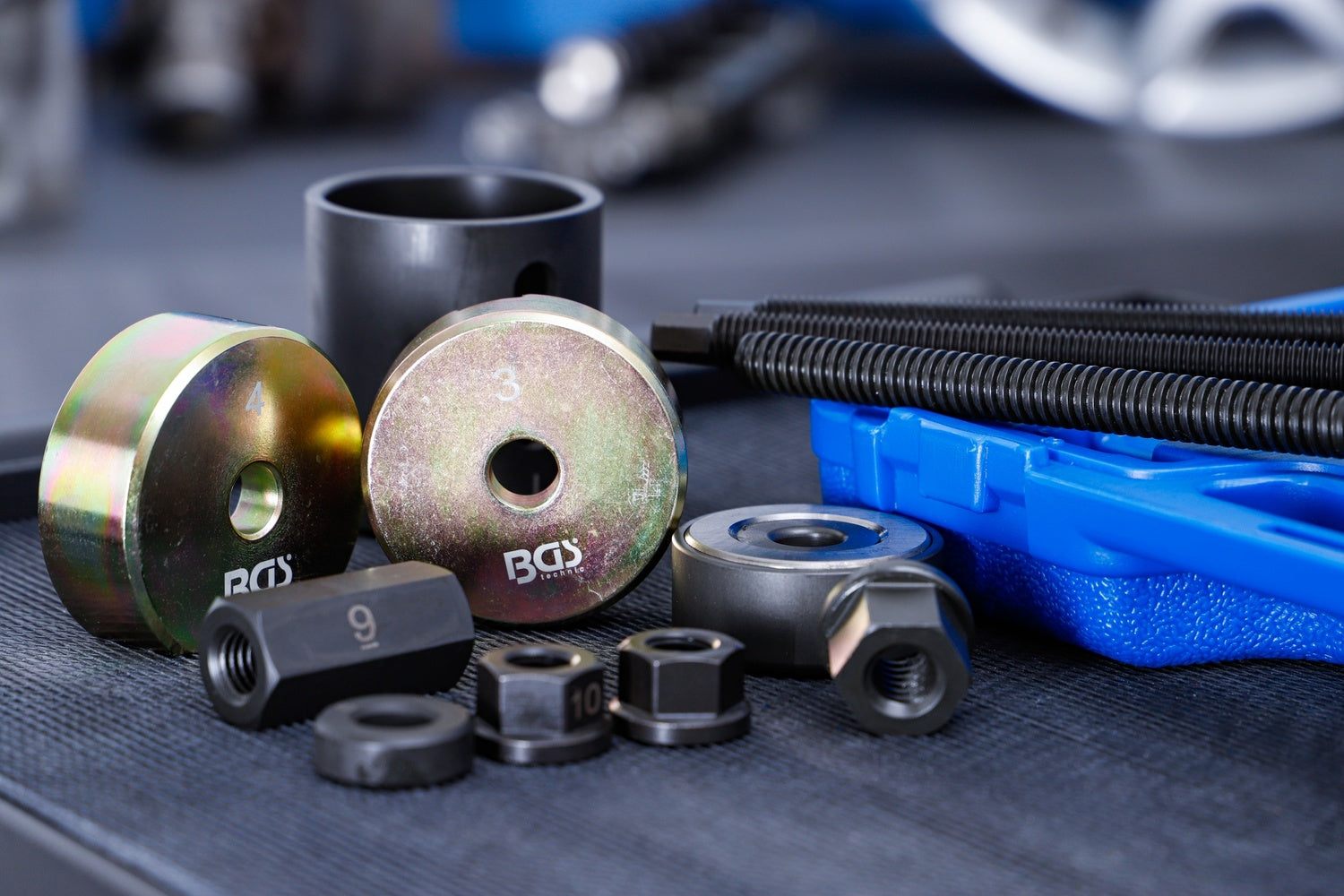 BGS 6282 Satz Werkzeug zur Demontage / Montage der Vorderachs-Querlenkerbuchsen für VW T5