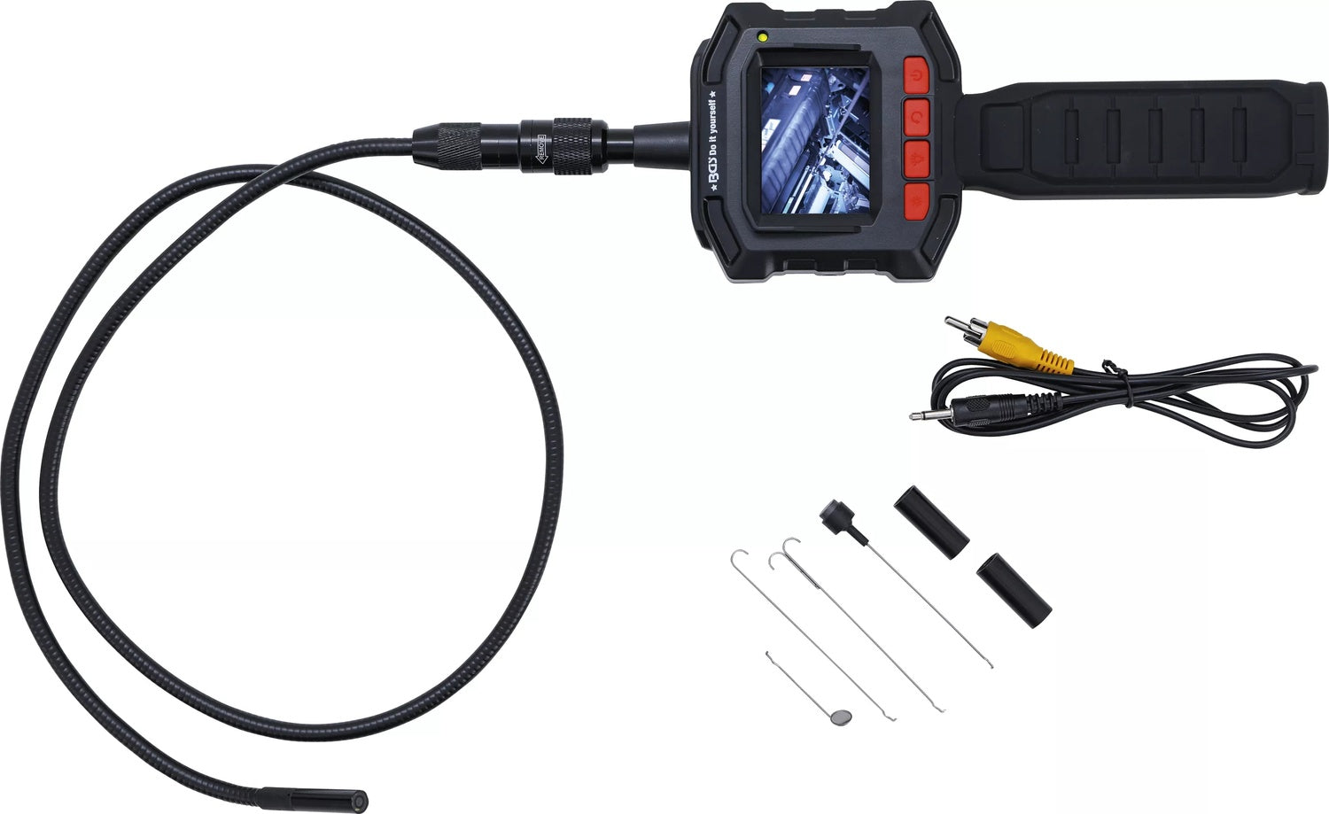 BGS DIY 63216 Endoskop Farbkamera mit TFT-Monitor Kamerakopf Ø8mm
